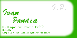 ivan pandia business card